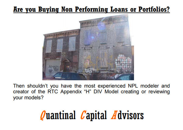 "Are you Buying Non Performing Loans"